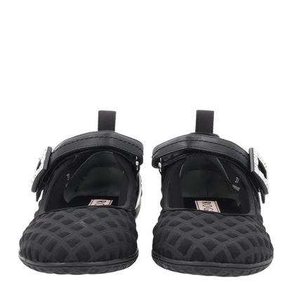 Low Babies Ballerina Flats in Embossed Fabric - Image 3