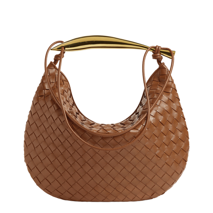 Sardine Large Leather Shoulder Bags - Brown - Image 5