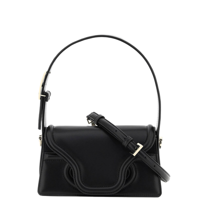 Black Leather Shoulder Bag - Image 1