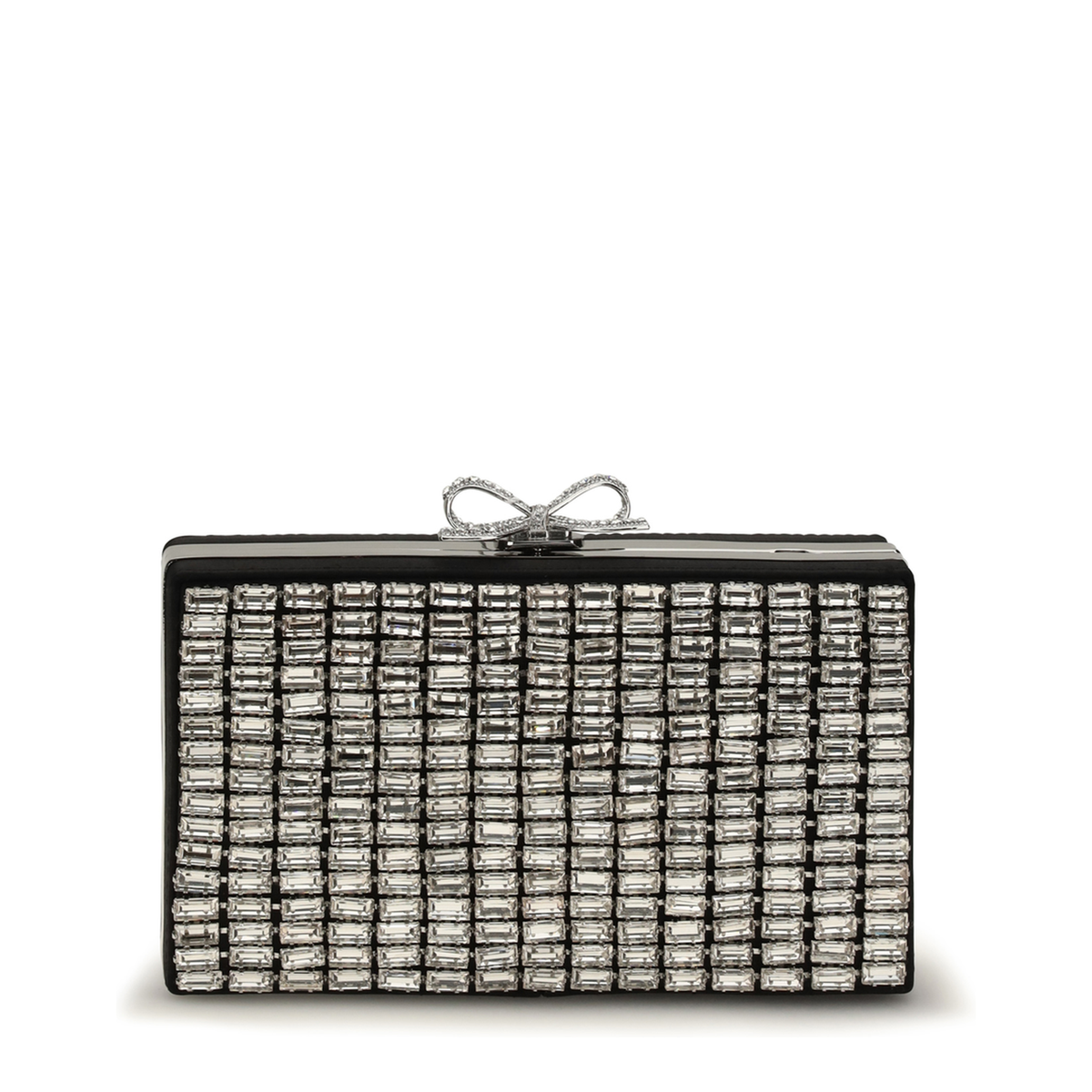 AQUA Crystal Clutch - Silver - Image 1