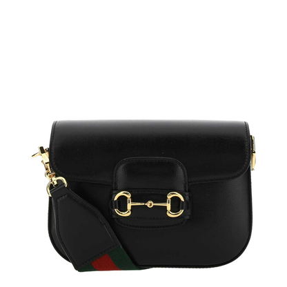 Horsebit 1955 Leather Shoulder Bag - Black - Image 2