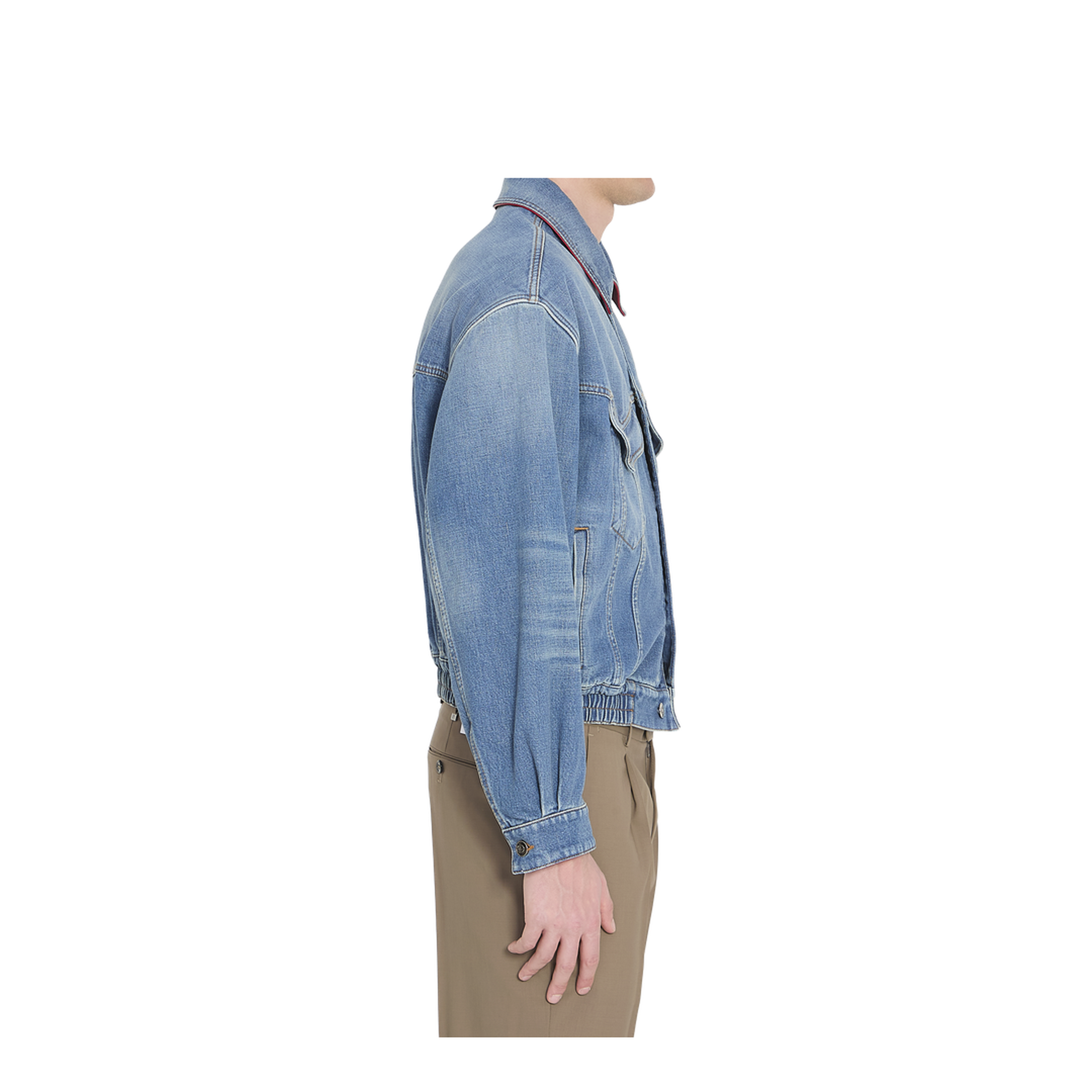 Cotton Denim Blouson - Image 3