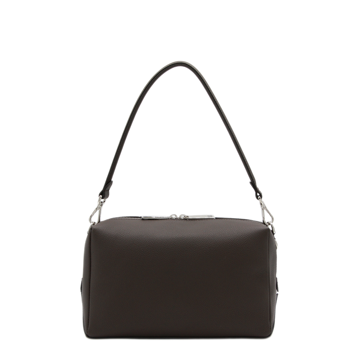 Lui Medium Leather Shoulder Bag - Chocolate brown - Image 1