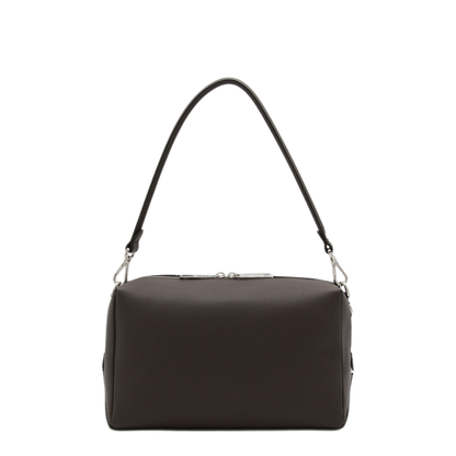 Lui Medium Leather Shoulder Bag - Chocolate brown - Image 1