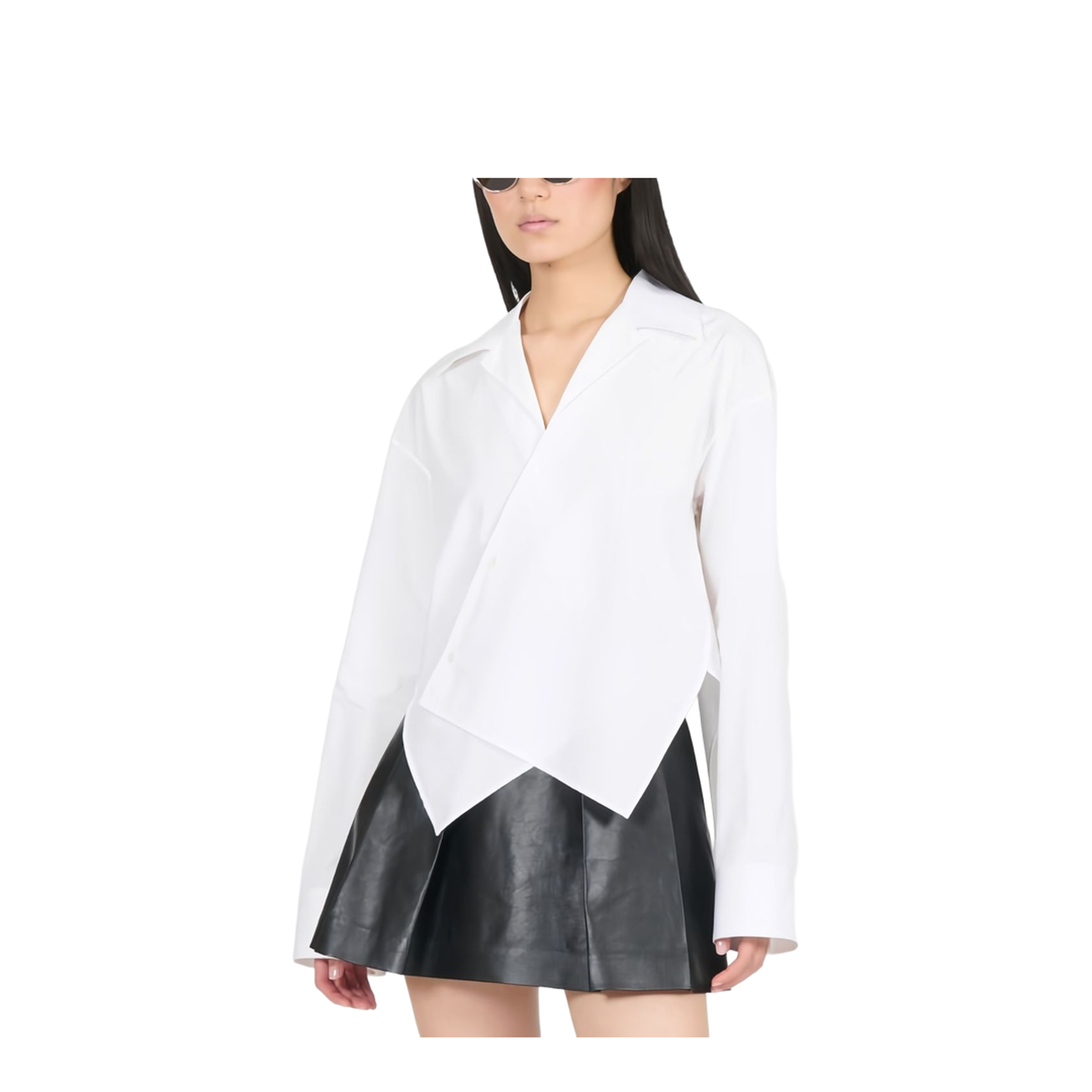 Asymmetric Cotton Shirt - Image 1