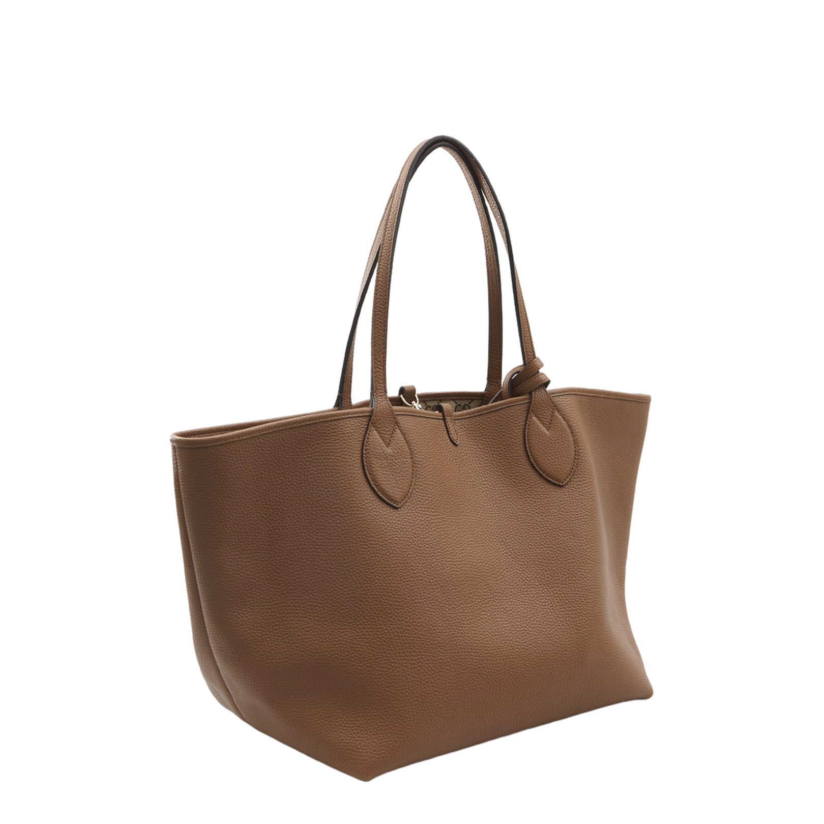Totissima Large Leather Tote Bags - Brown - Image 2