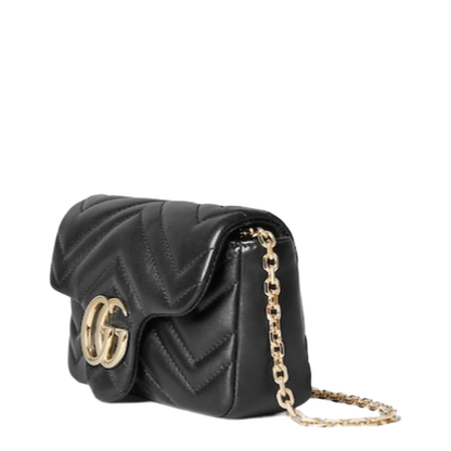 Marmont Mini Shoulder Bag in Black Leather - Image 2