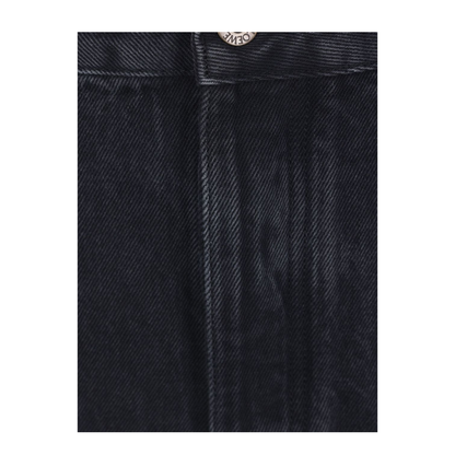 Anagram Baggy Jeans in Denim Black - Image 2