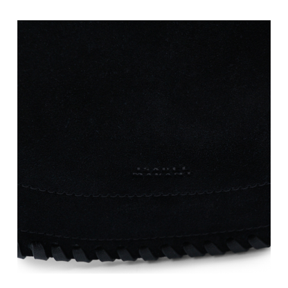Oskan Soft Zip Smooth Studded Cowhide Leather Crossbody Bag - Black - Image 7