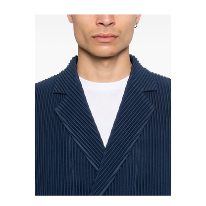 Double-Breasted Pleated Jacket - Image 3