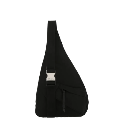 Re-Nylon And Leather Backpack - Black - Image 4
