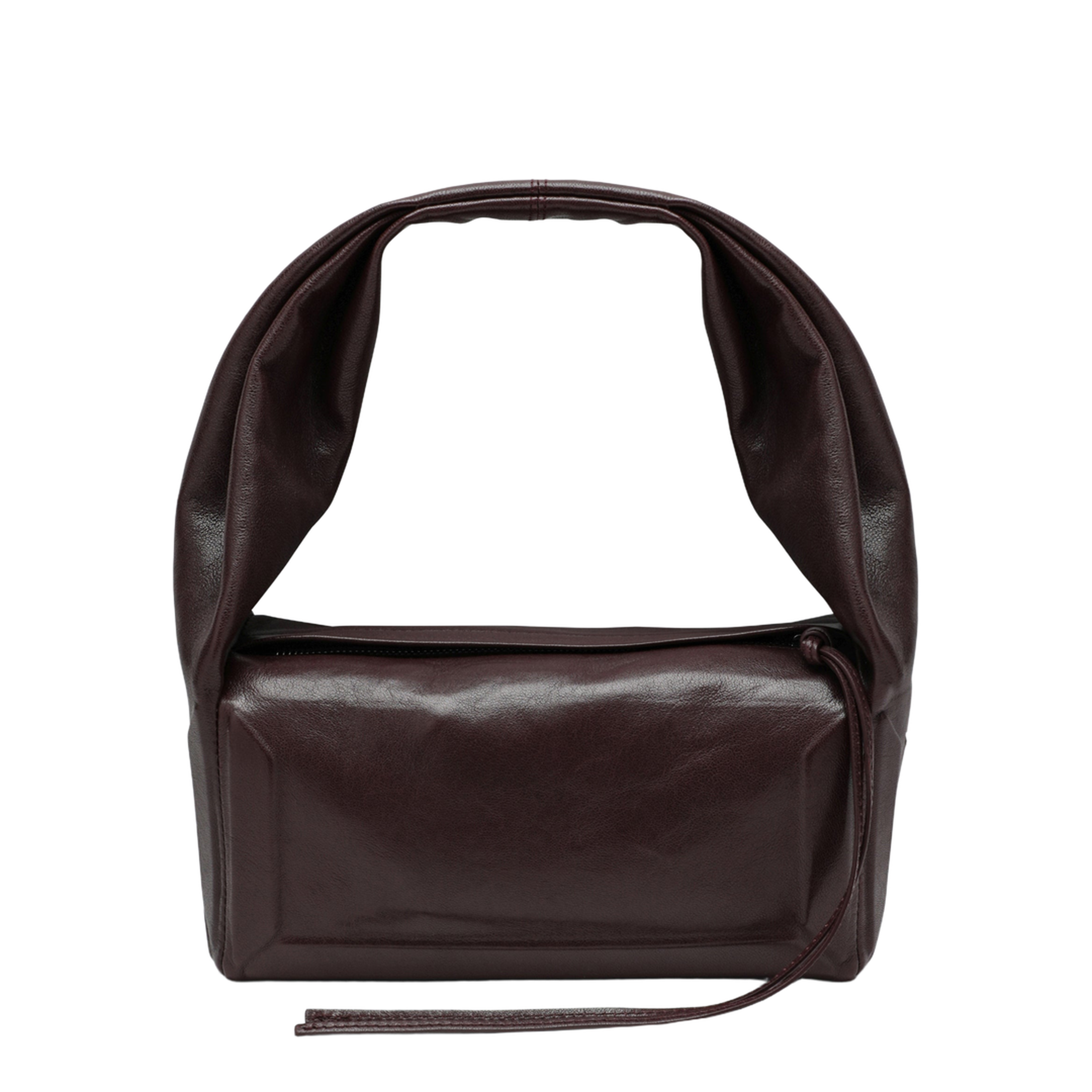 Box East West Small Bag in Burgundy Leather - Image 1
