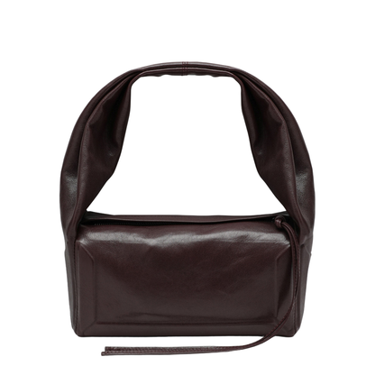 Box East West Small Bag in Burgundy Leather - Image 1