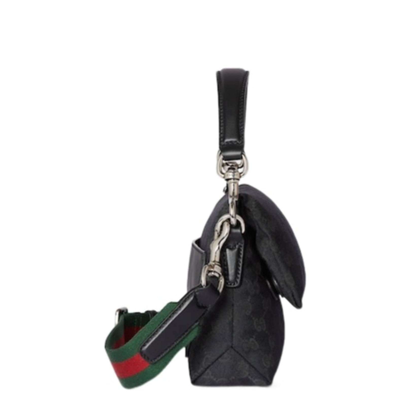 GG Canvas Small Canvas Crossbody Bag - Black - Image 3