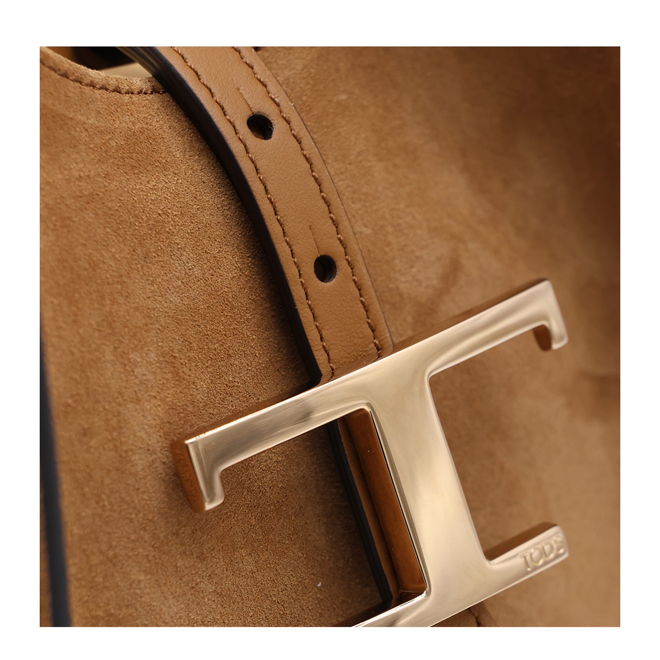 T Timeless Small Calfskin Tote - Brown - Image 8