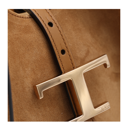 T Timeless Small Calfskin Tote - Brown - Image 8