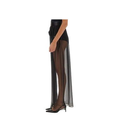 Silk Chiffon Long Skirt - Image 4