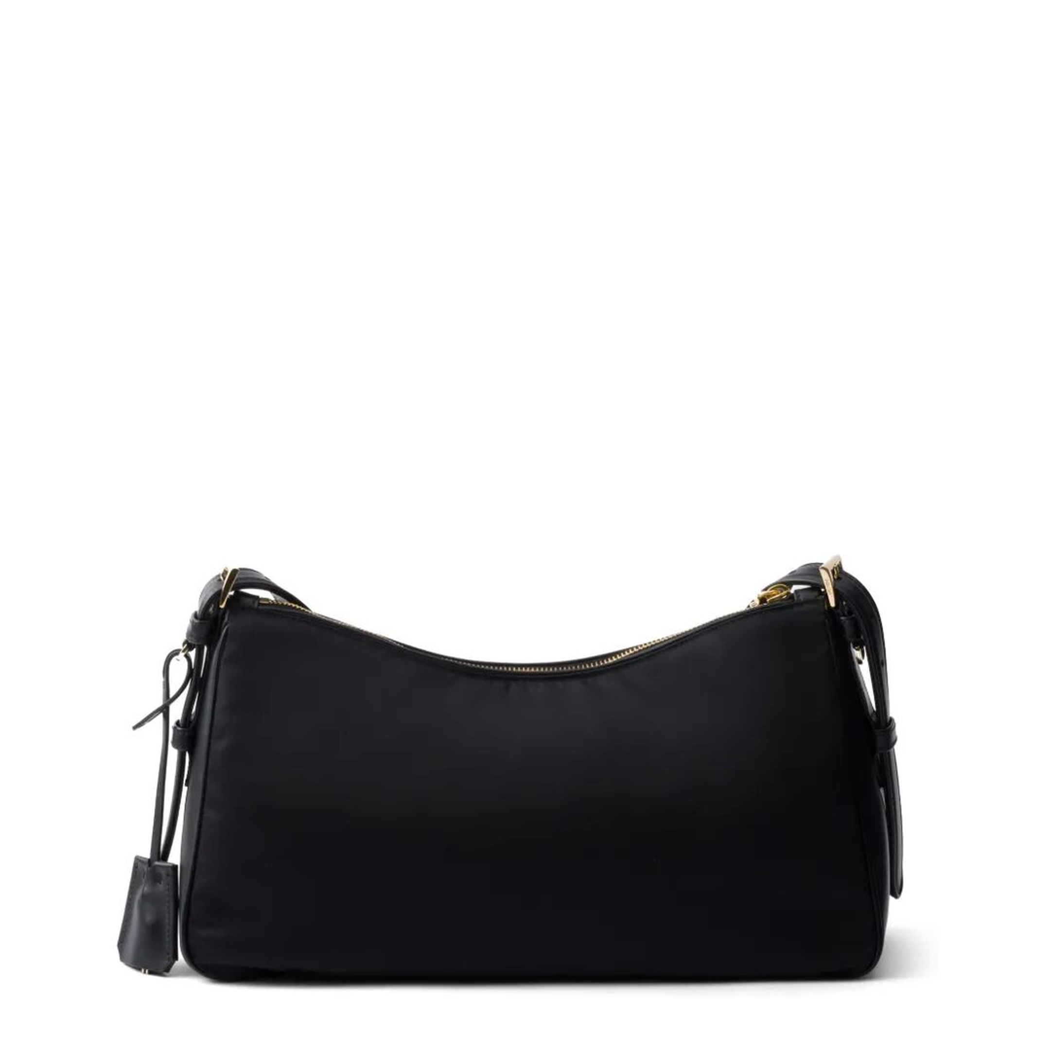 Aimée Large Re-Nylon and Leather Shoulder Bag with Padlock - Image 2