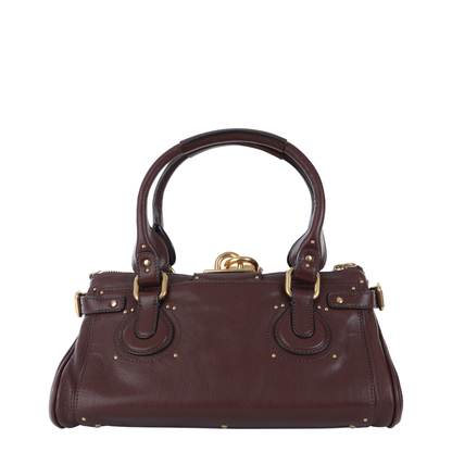Paddington Buffalo Leather Shoulder Bag - Garnet - Image 5