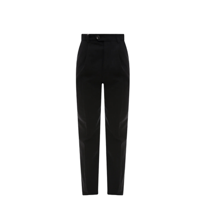 Black Cotton Pants - Image 1