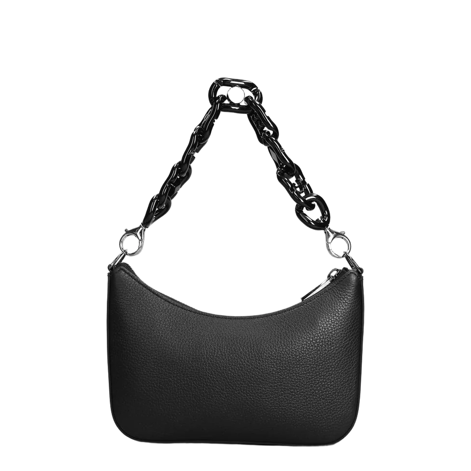 Loubila Chain Mini Shoulder Bag Leather Black - Image 3