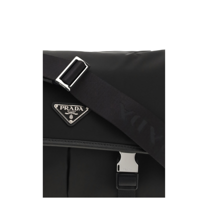 Re-Nylon and Saffiano Shoulder Bag - Image 4
