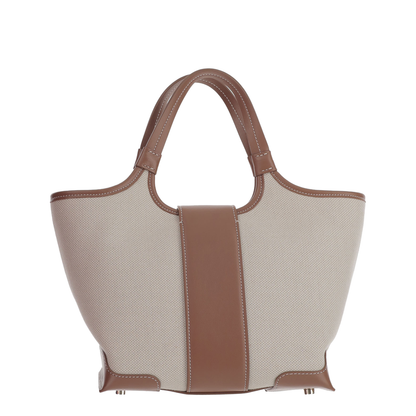 Mini Viv Choc Canvas Shopping Bag - Image 3