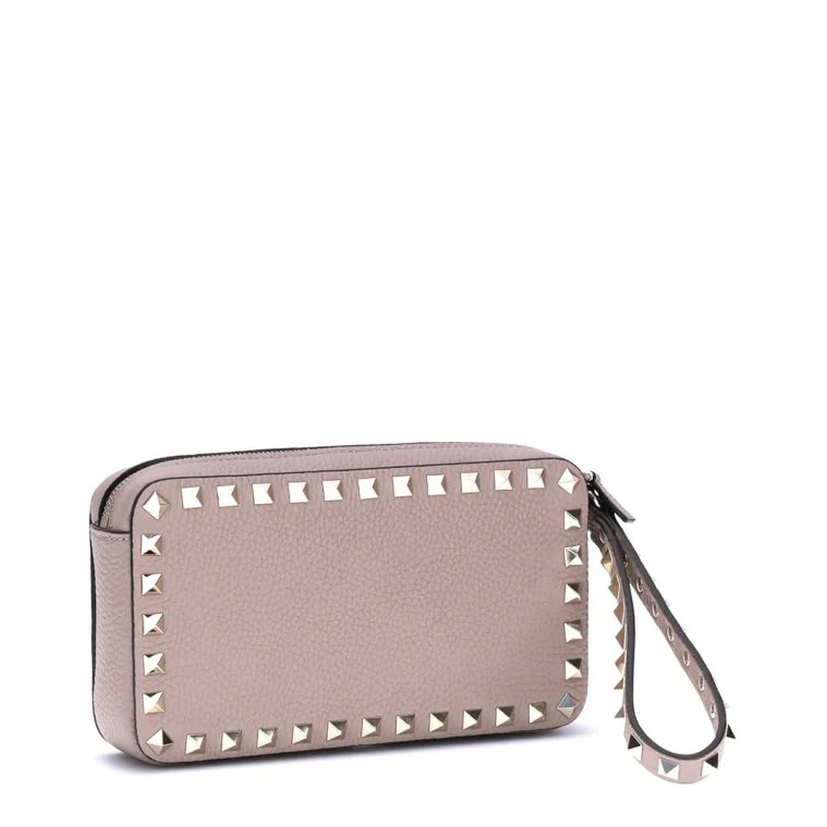 Rockstud Small Clutch Leather Pink - Image 2