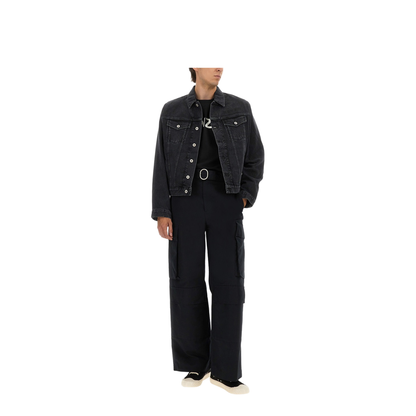 Trucker Jacket with Boke Flower Embroidery - Image 2