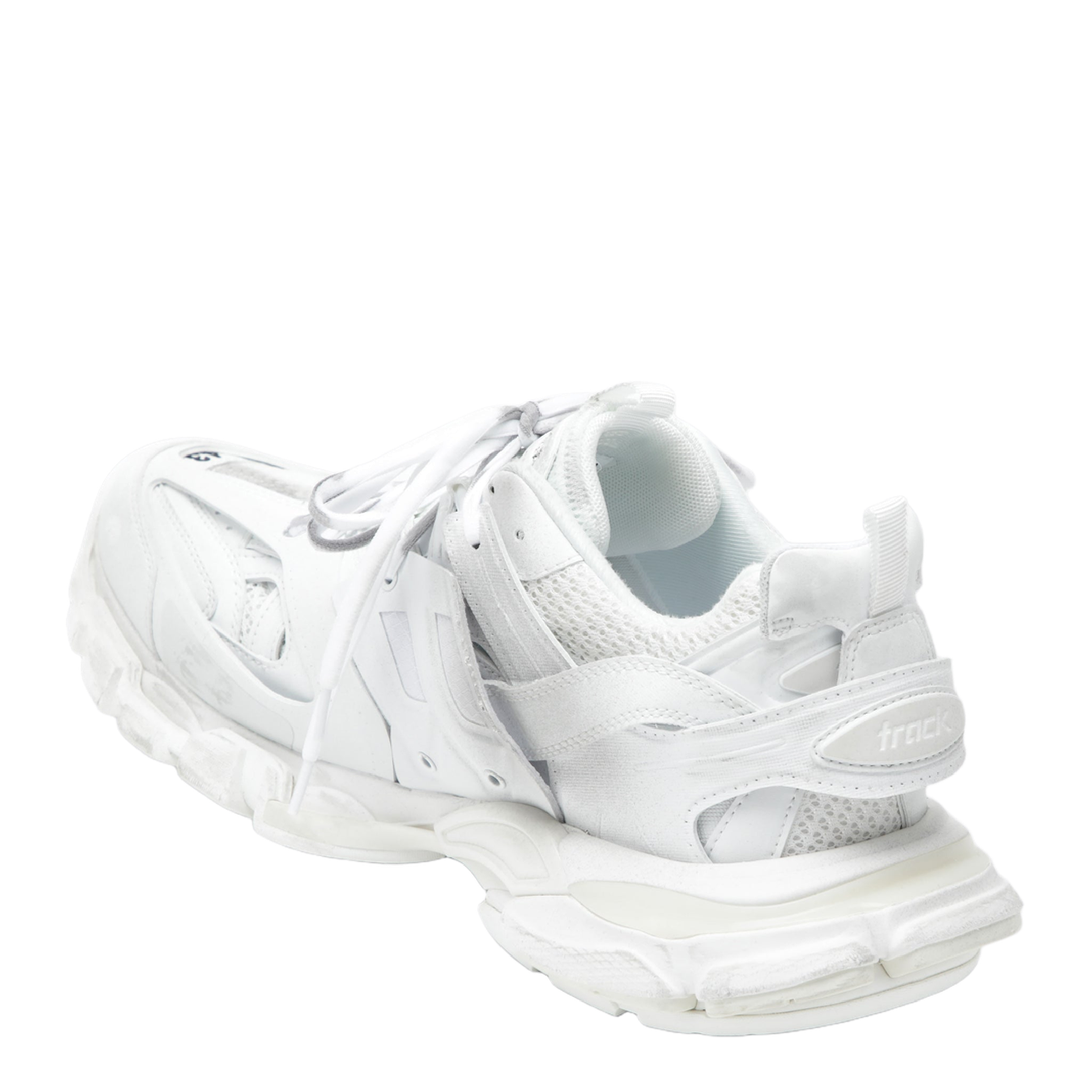 Track Signature Sneakers in White/Black - Image 2