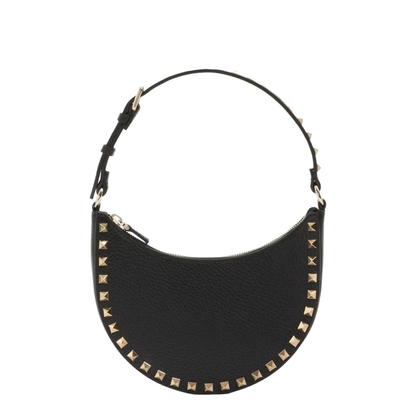 Rockstud Mini Leather Hobo Bag - Image 3