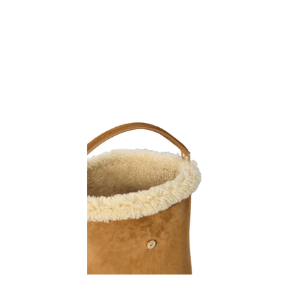 Louise Bucket Bag in Light Brown - Image 4