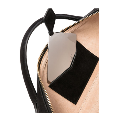 Le Teckel One Size Suede Leather Clutch - Noir - Image 2