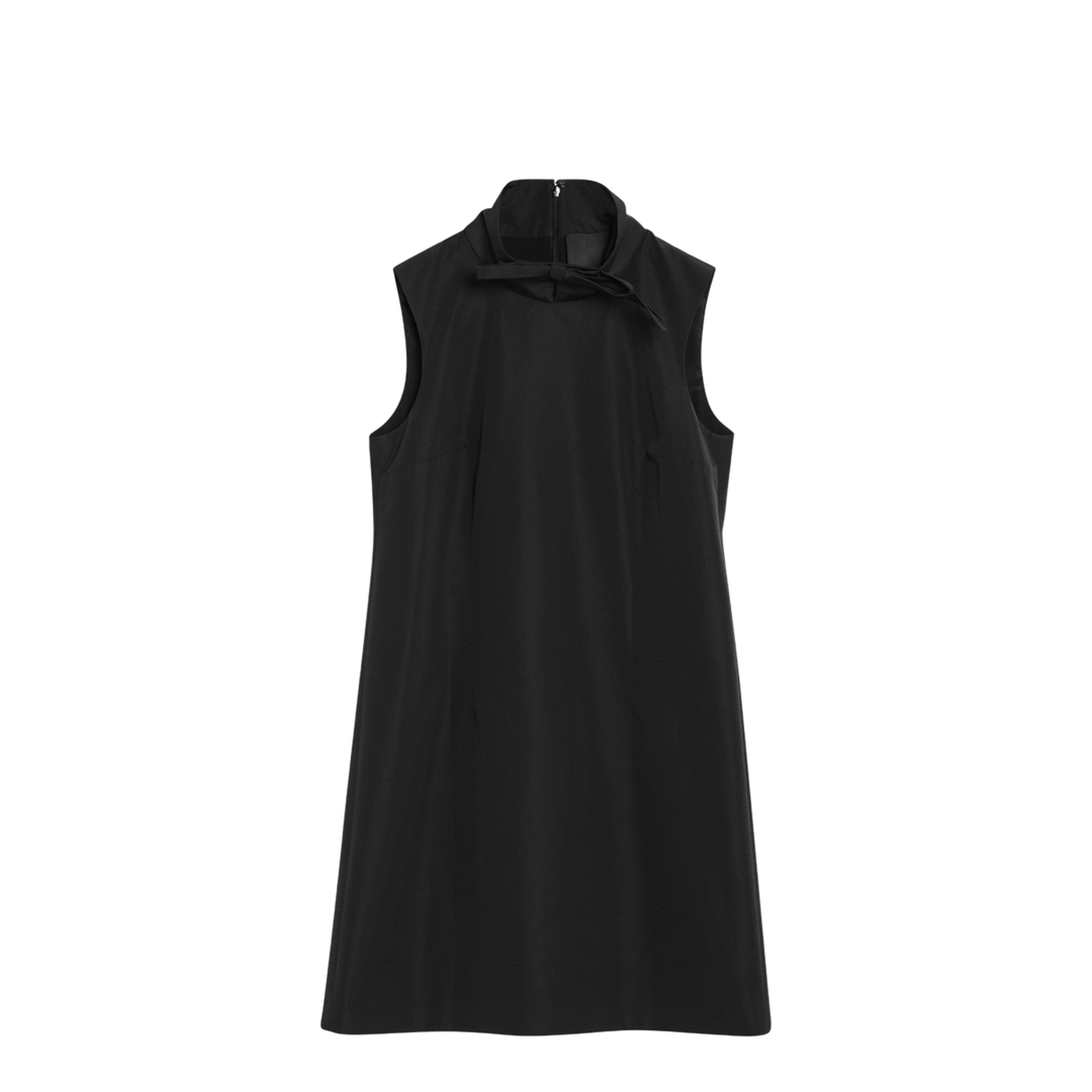 Black Mini Dress With Bow - Image 1