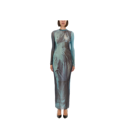 Mesh Long Dress - Image 1
