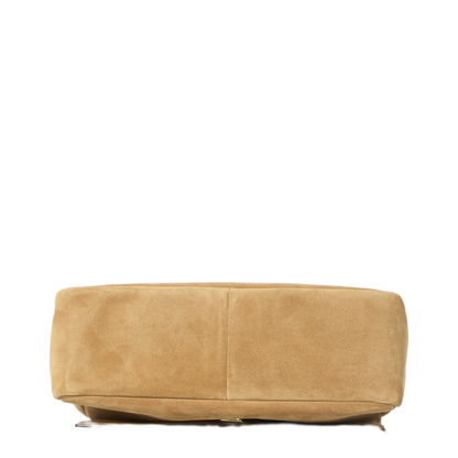 Charlie Suede Shoulder Bag - Toffee - Image 3