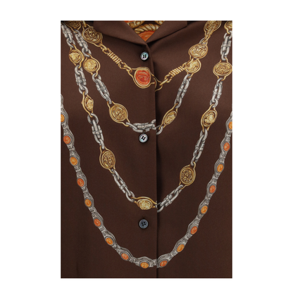 Chain Print Buttoned Shirt - Image 3