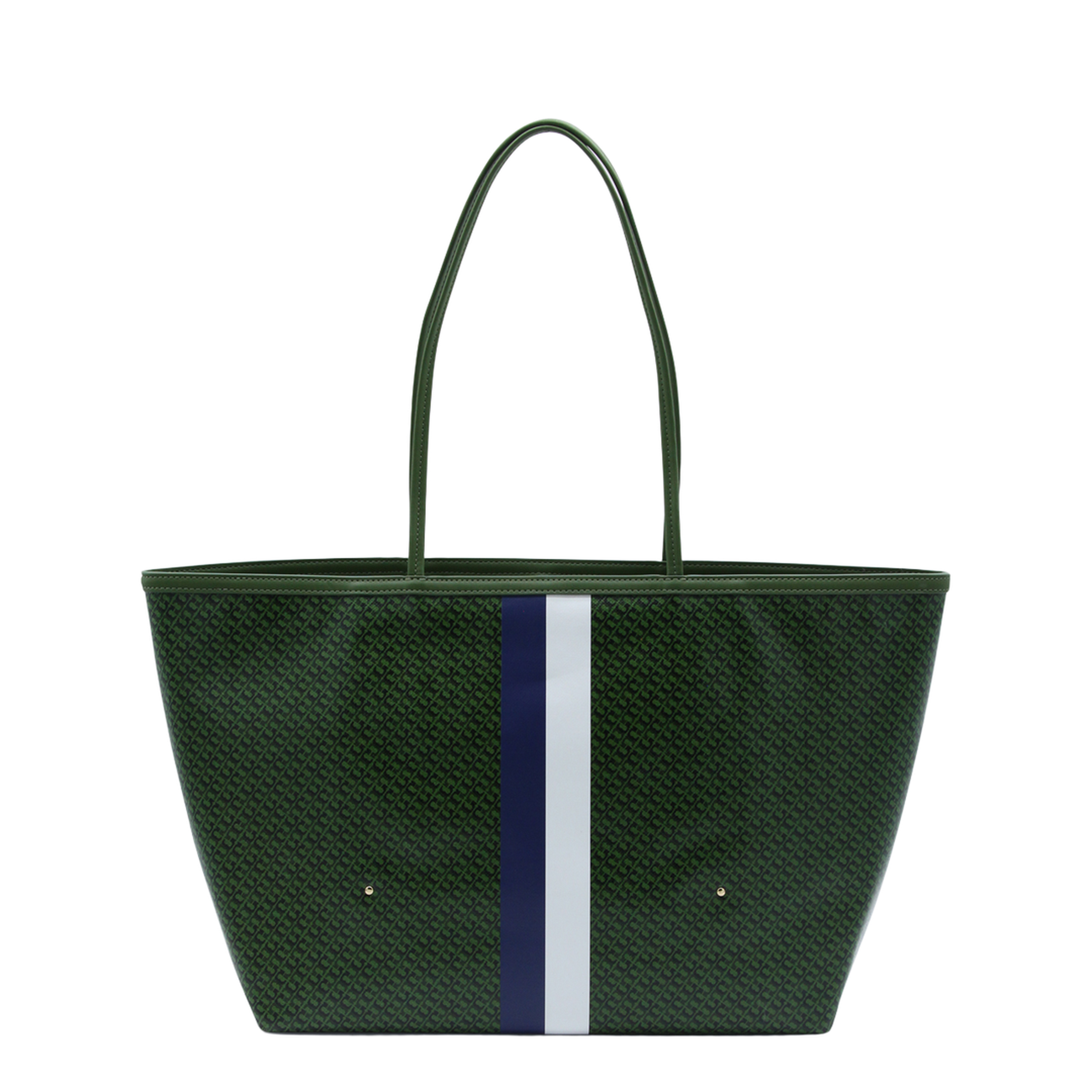 Racer Coated Canvas Tote - Green - Image 6