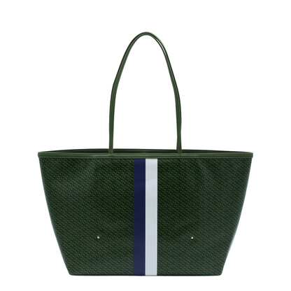 Racer Coated Canvas Tote - Green - Image 6