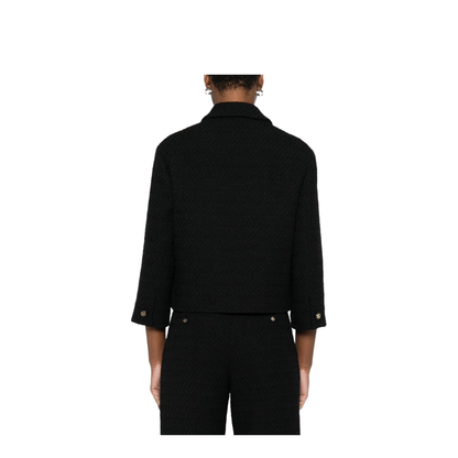 Wool Tweed Double-Breasted Blazer - Image 4