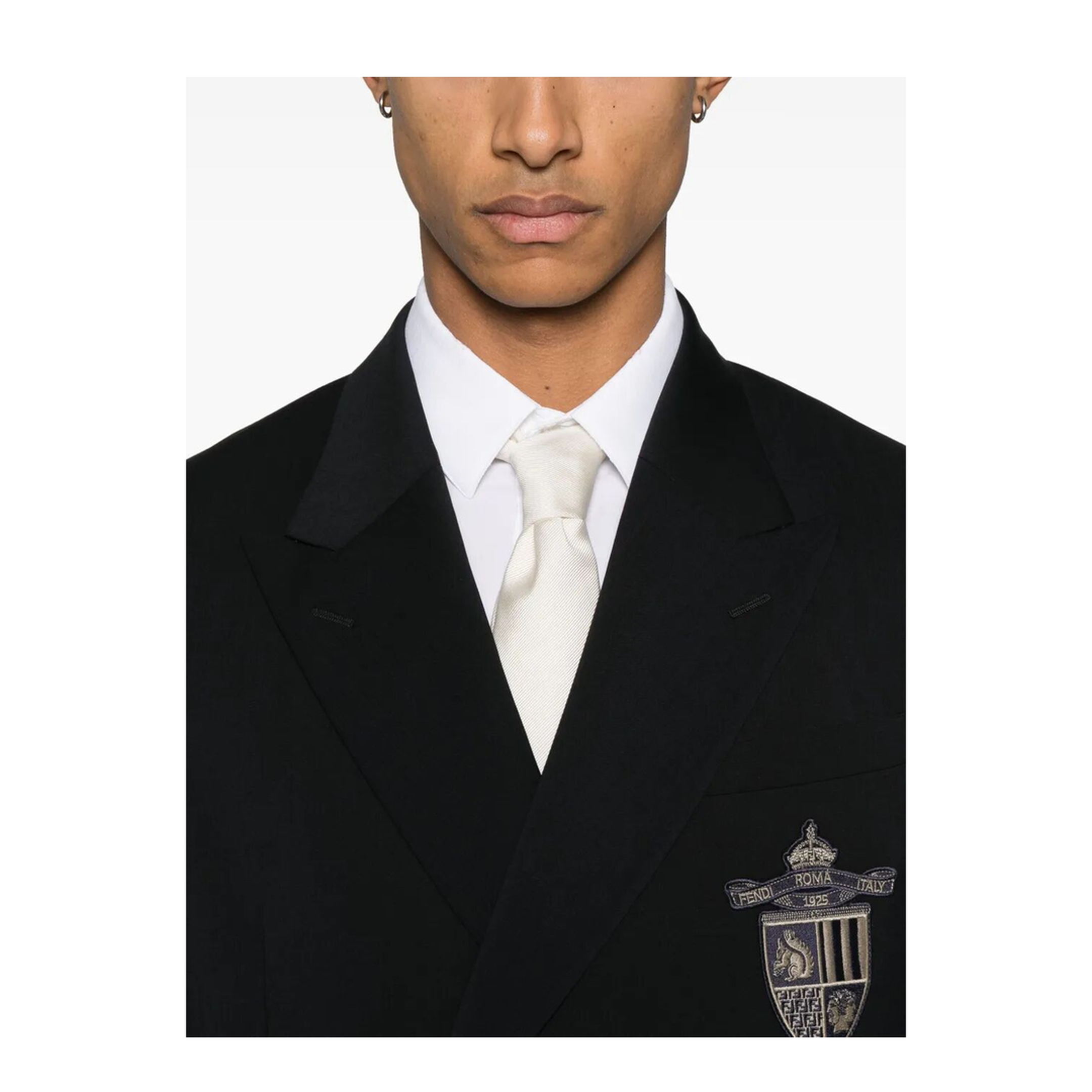 Straight-Cut Double Breasted Wool Jacket - Image 3