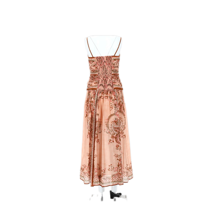 Aster Scarf Print Midi Dress - Image 2
