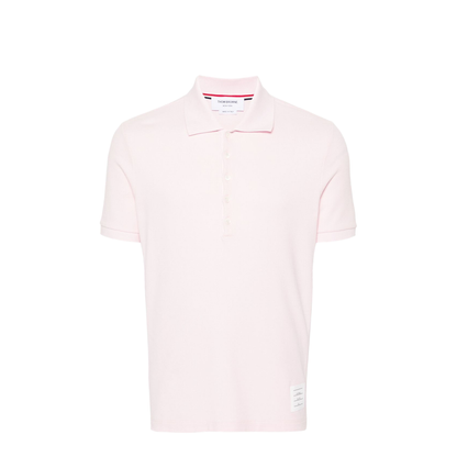 Pink Cotton Polo Shirt - Image 1