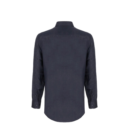 Linen Shirt with Pegaso Embroidery - Image 2