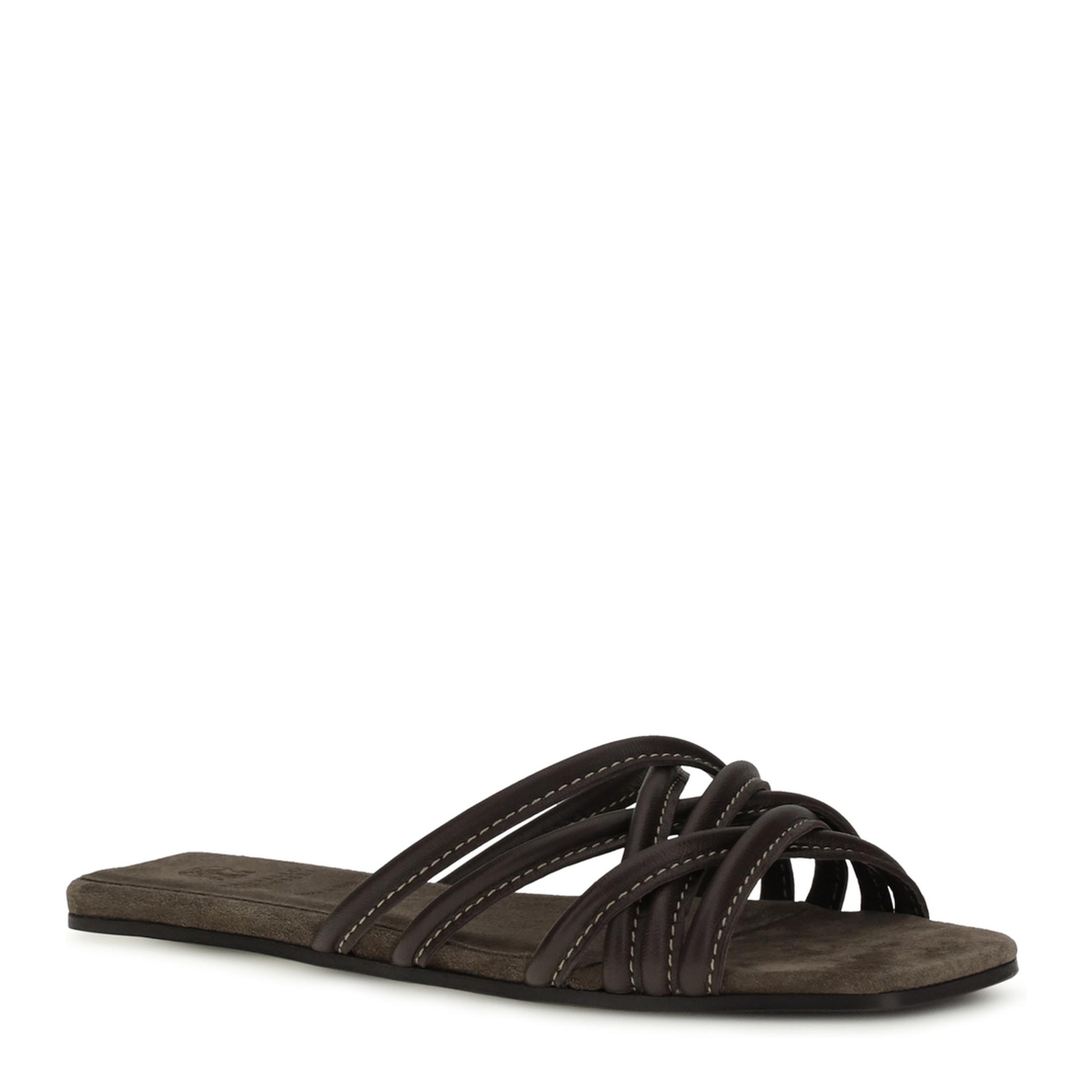 Flat Leather Sandals - Image 2