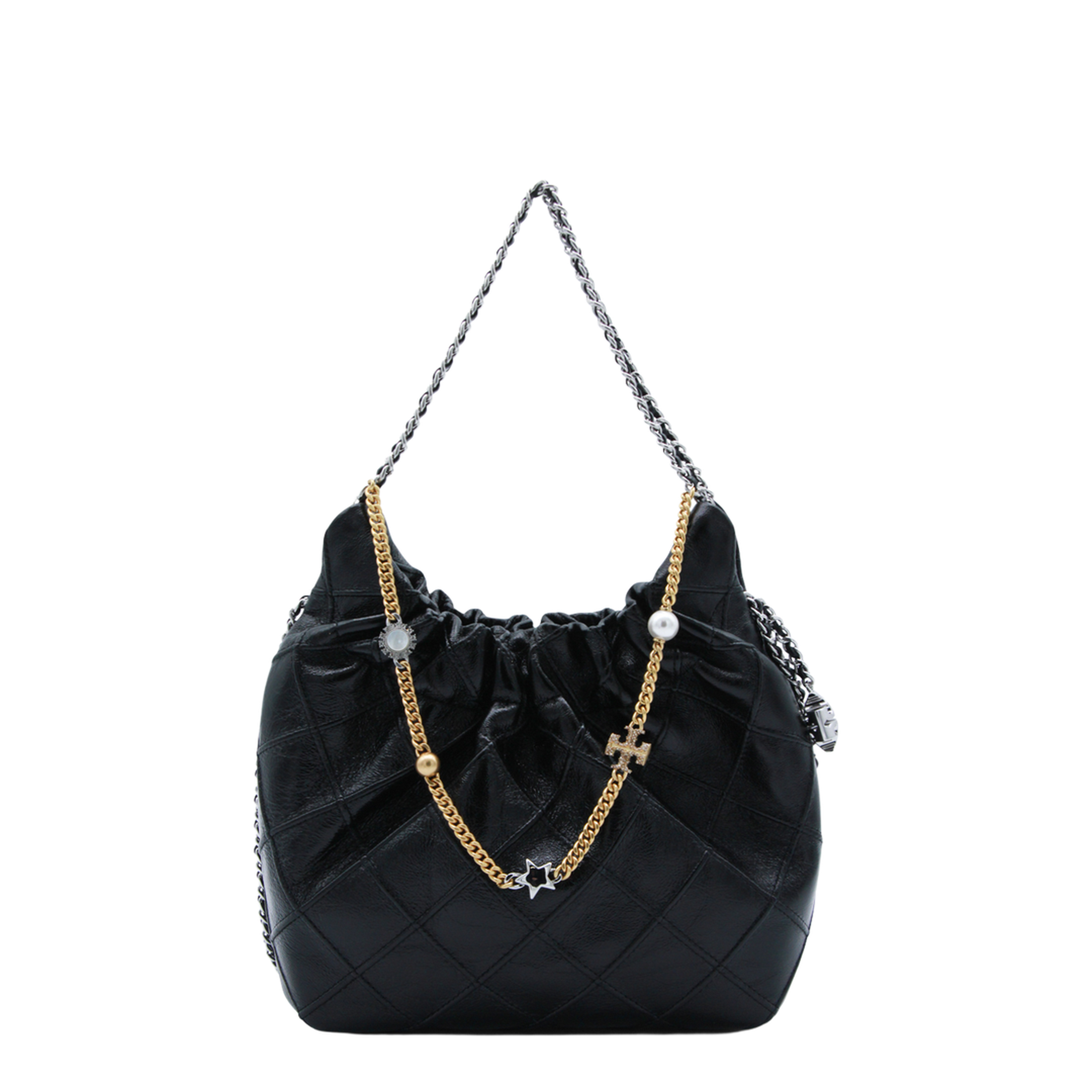 Fleming Mini Leather Hobo Bag - Image 1