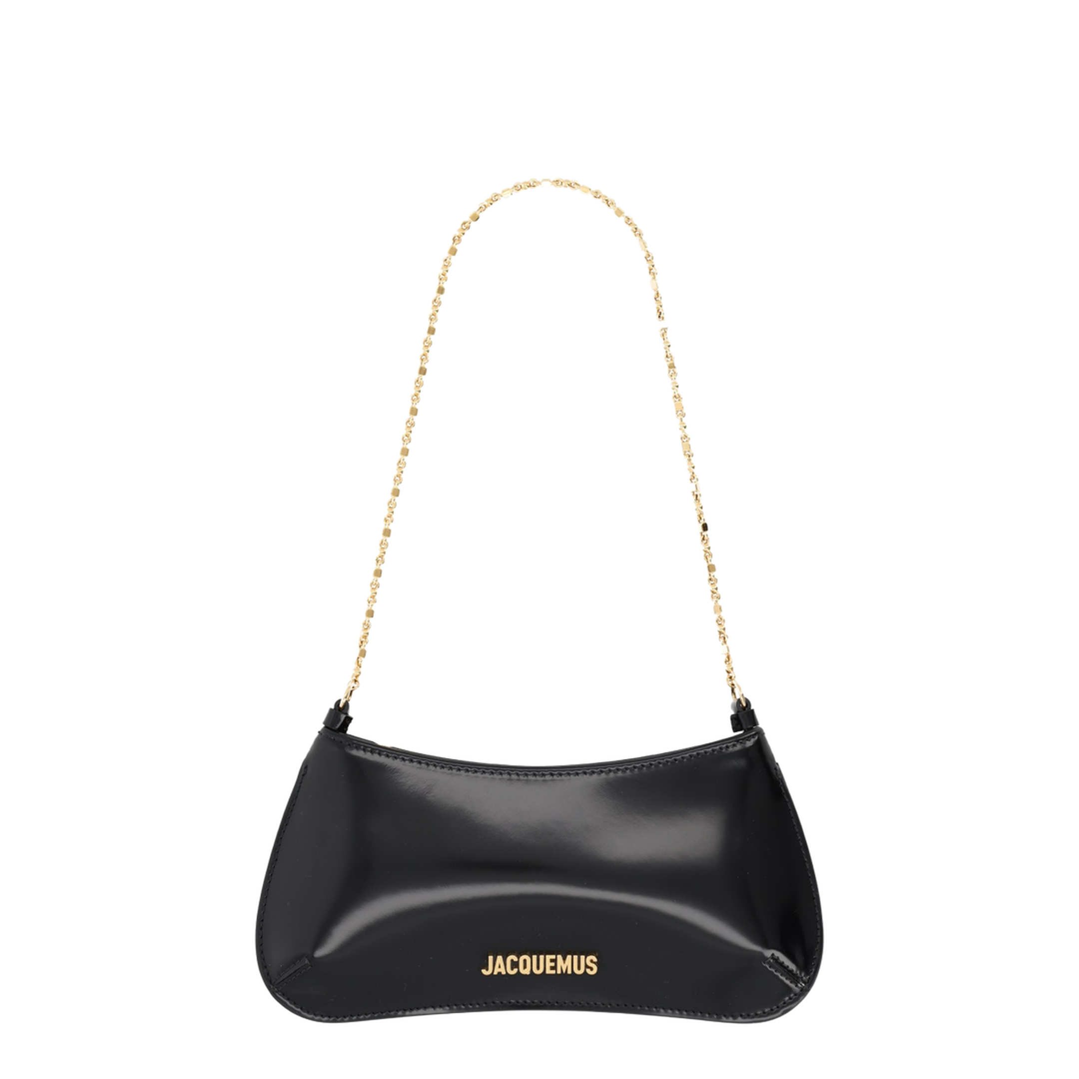 Le Petit Bisou Chaîne Calf Leather Shoulder Bag - Black - Image 2