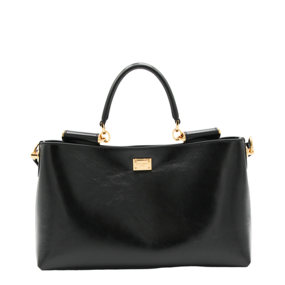 Vittoria Medium Calfskin Handbag - Black - Image 1