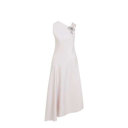 Asymmetric Dress With Diagonal Cut - Image 3