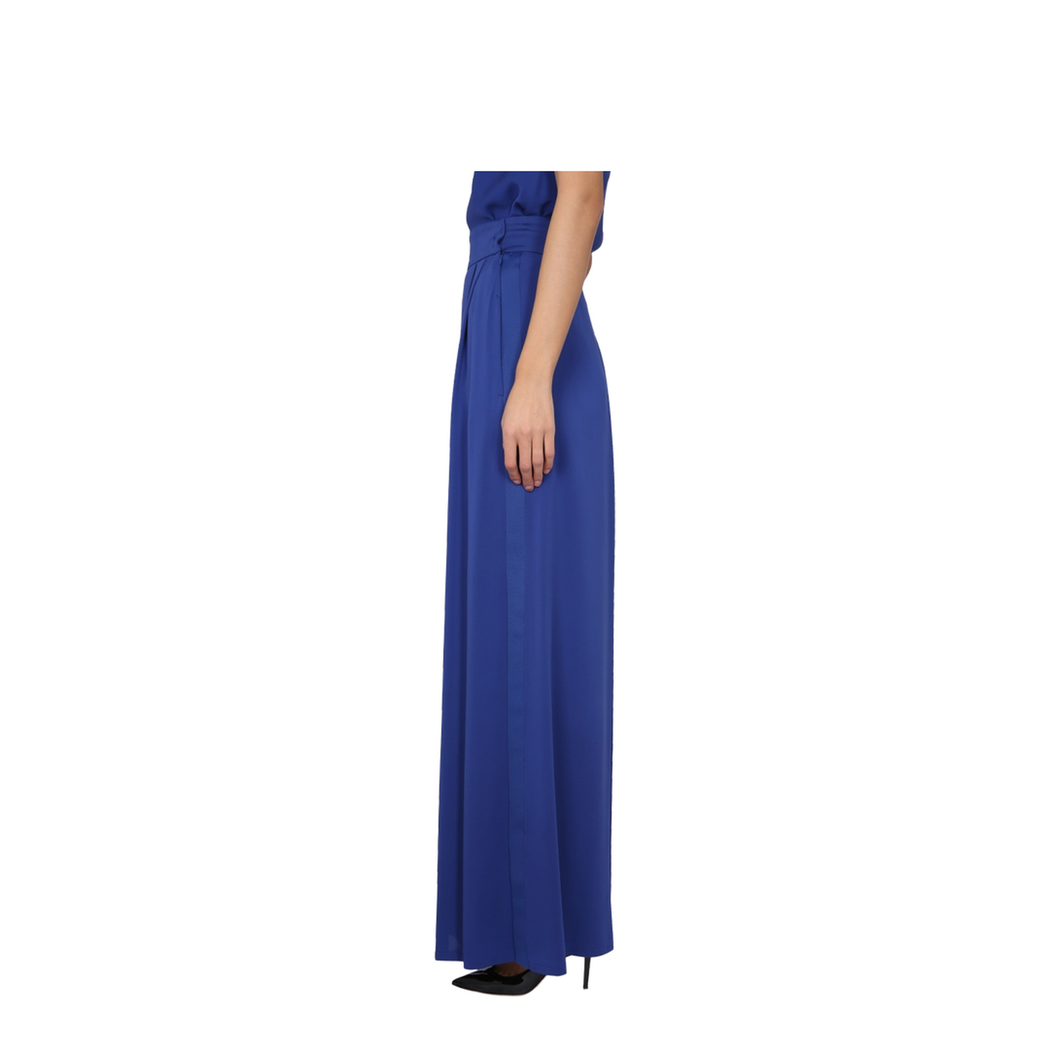 Wide Silk Tuxedo Pants - Image 3